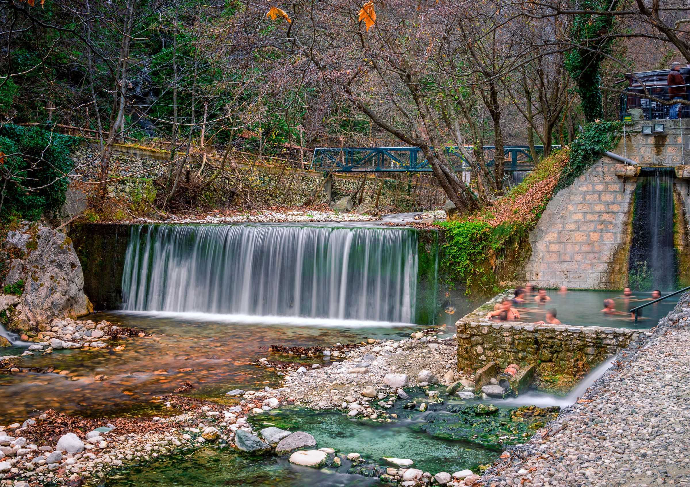 Bathing in Pozar thermal baths